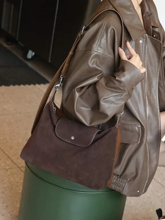 Sac à dumplings Longxiang tendance pour femmes, sac à dumplings tridimensionnel réglable