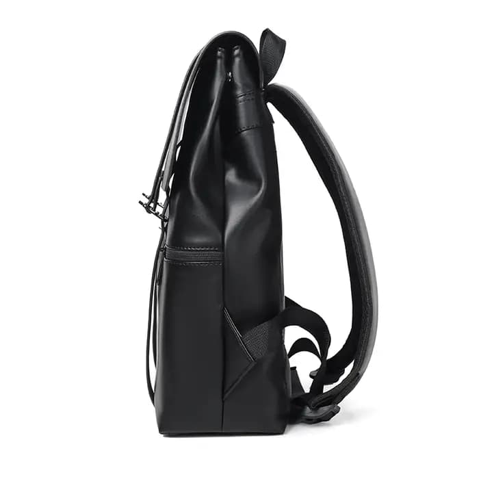 Sac à dos en cuir noir pour hommes