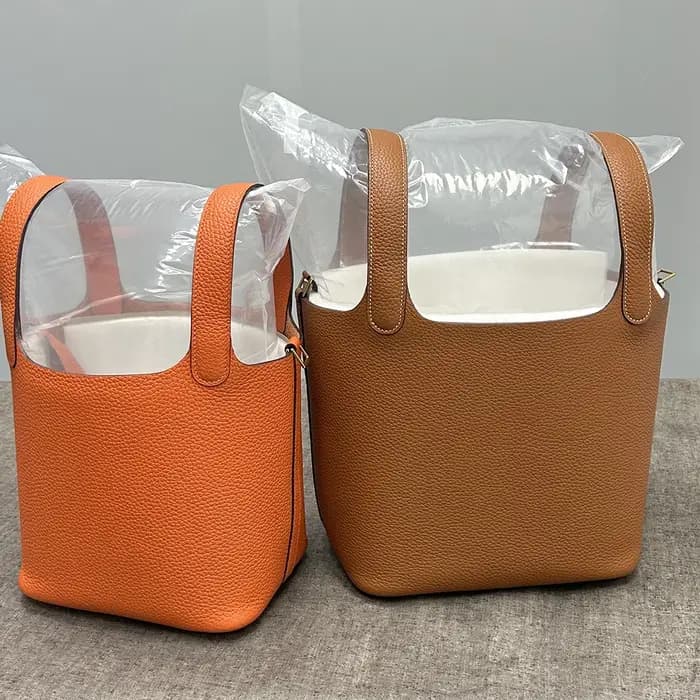 Sac seau Mendy de haute qualité en cuir véritable