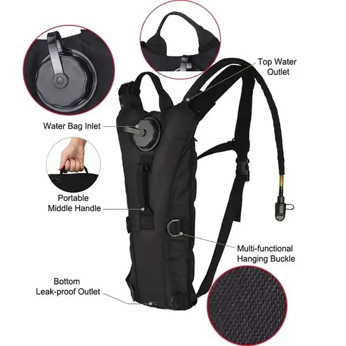 Sac à eau imperméable 3L pour sports de plein air