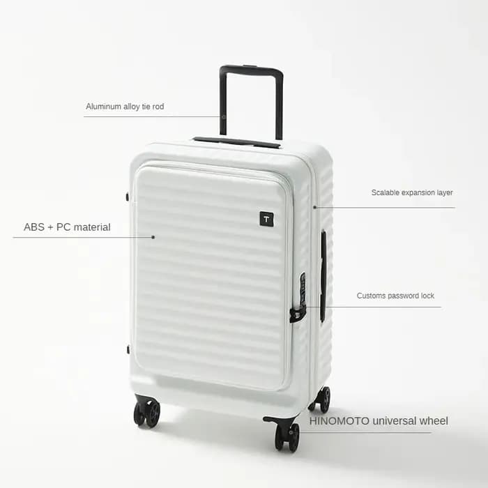 Valise de Voyage à Roulettes en ABS + PC