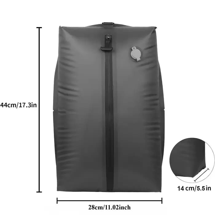 Sac de Compression sous vide 17L avec pompe à Air, sac de rangement de vêtements réutilisable, sac à