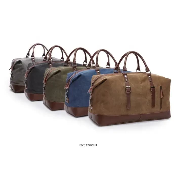 Sacs de voyage en toile et cuir pour hommes