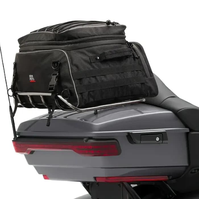 Sacs de selle pour moto, bagages de voyage, sac de coffre souple et pliable pour Touring Road King, Street Glide, Road Glide