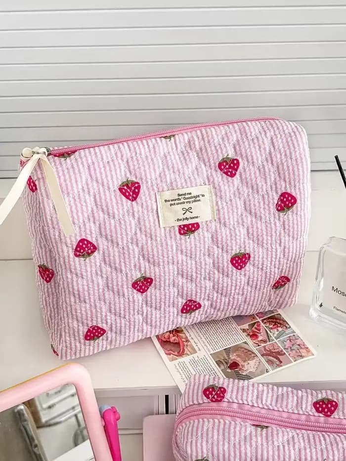 Sac de voyage matelassé en coton pour femme
