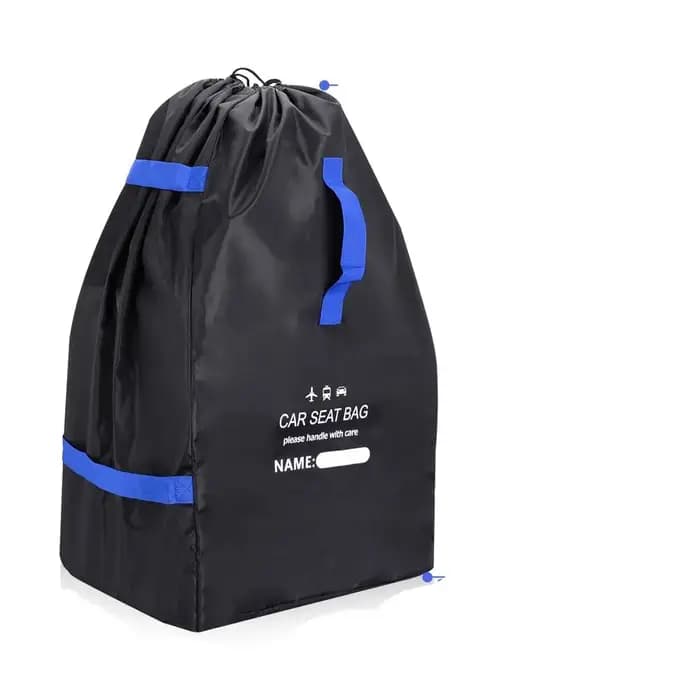 Noir pour avion porte vérifier sac grand pour poussette siège de voiture sac de rangement bébé poussette sac poussette couverture landau sac de voyage