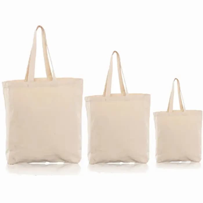 Sacs de Shopping Réutilisables en Coton Uni