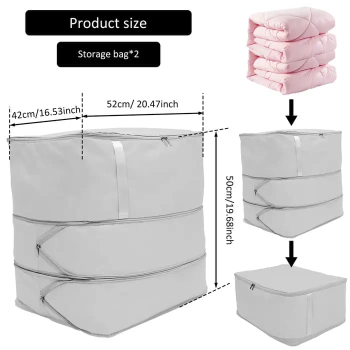 Sac de rangement pour vêtements de grande capacité