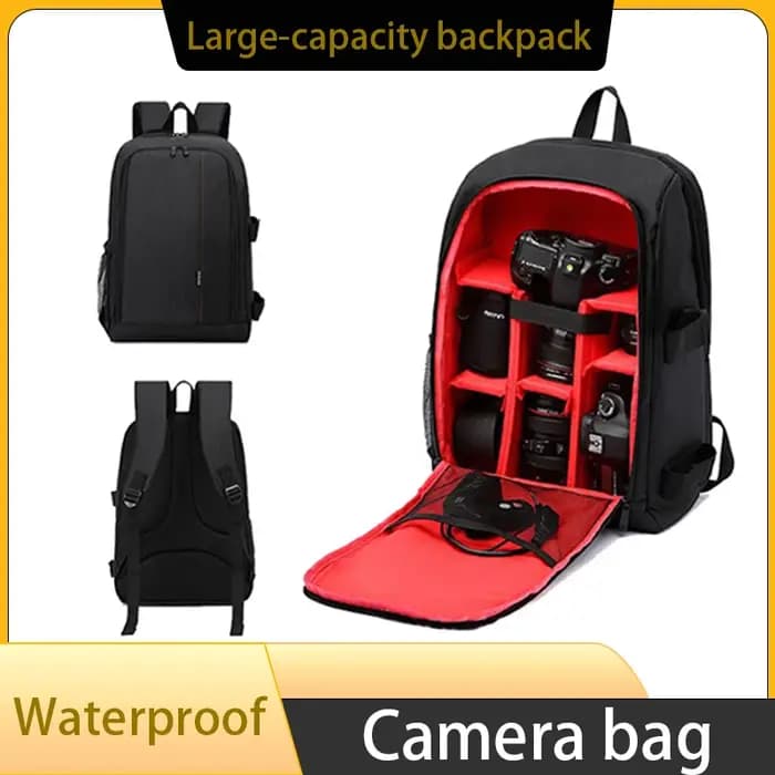 Sac à dos étanche pour appareil photo de grande capacité