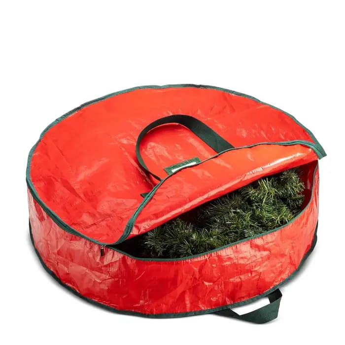 Sacs de rangement de couronnes de Noël pliables durables sac