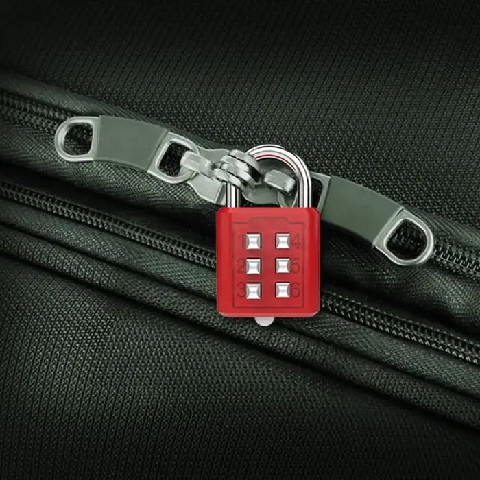 Cadenas à verrouillage par mot de passe antivol à 6 chiffres