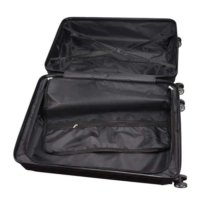 Ensemble de bagages 3 pièces léger et résistant à l'usure avec compartiments internes, roues univers