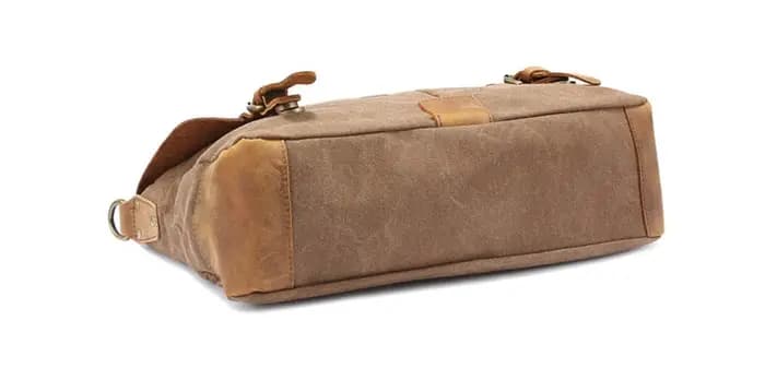 Porte-documents Vintage en Cuir et Toile pour Homme, Sac d'Affaires, Portefeuille de Bureau, Fourre-tout de Couleur