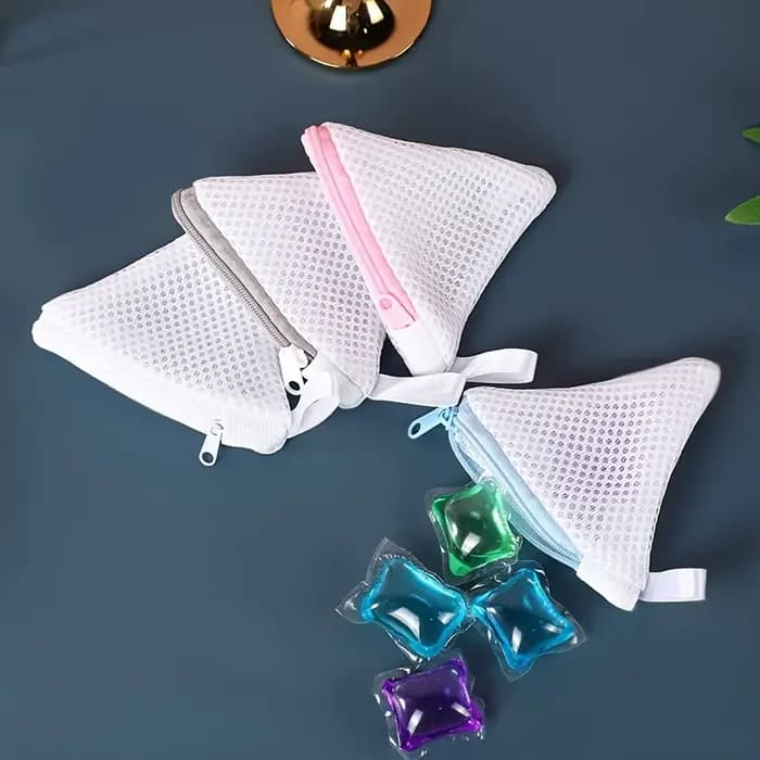 2 sacs de rangement pour chaussettes et petits objets avec fermeture éclair