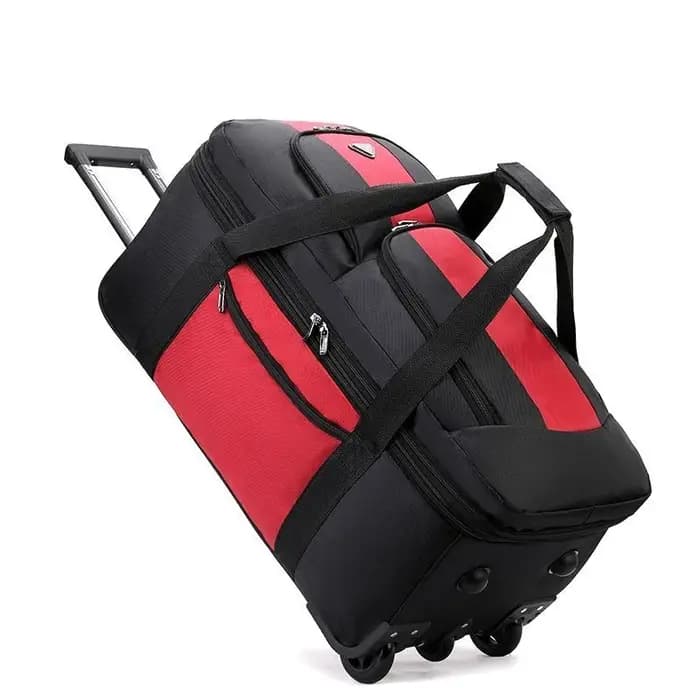 Sac de chariot à bagages télescopique en aluminium, grand sac de voyage de 150l avec roulettes, vali