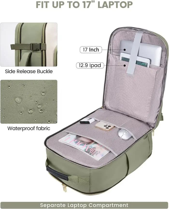 Lot de 4 sacs à dos de voyage 40L pour femmes