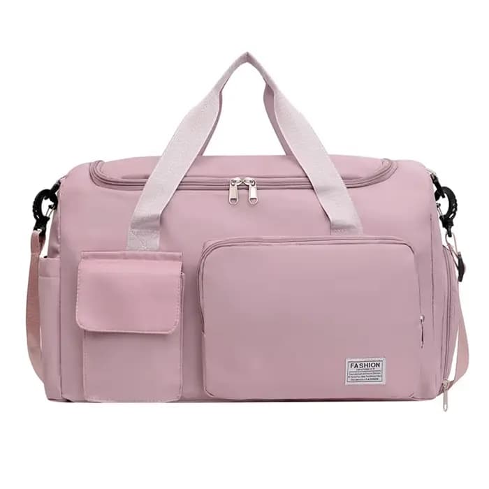 Sac de voyage Oxford pliable multifonctionnel en nylon, sac de sport multicouche avec compartiment à chaussures, sac à main de grande capacité