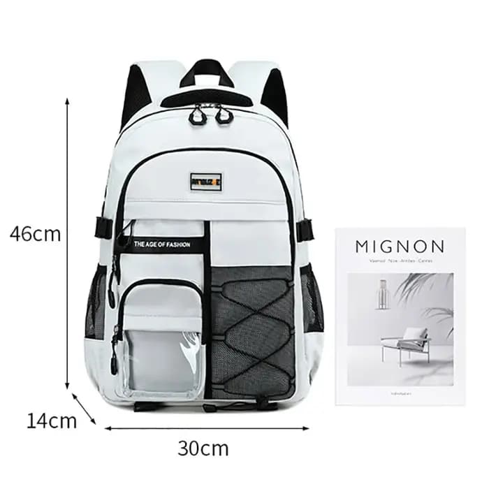 Mode hommes sac à dos collégiens sac d'école sport loisirs deux sacs à bandoulière grande capacité étanche voyage sac à dos