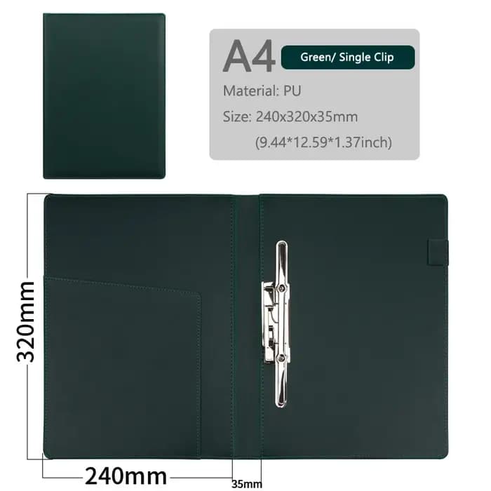 Porte-documents en cuir pour femmes d'affaires, porte-papier, portefeuille exécutif, bureau de press