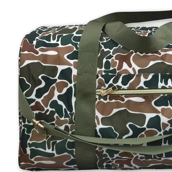 Sac de voyage camouflage marron