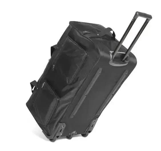 Sac de voyage à roulettes grande capacité 150l en tissu Oxford université robuste pour longs séjours et voyages internationaux bleu noir beige