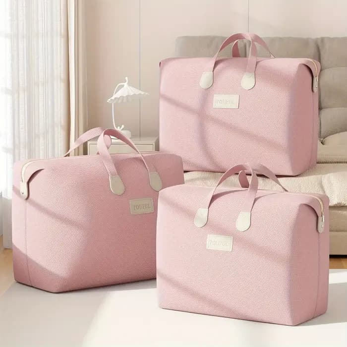 Sac polochon rose souple : parfait pour les voyages