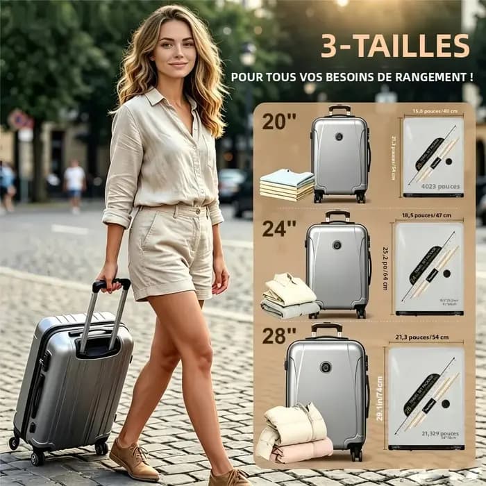 Sacs de compression sous vide pour voyage