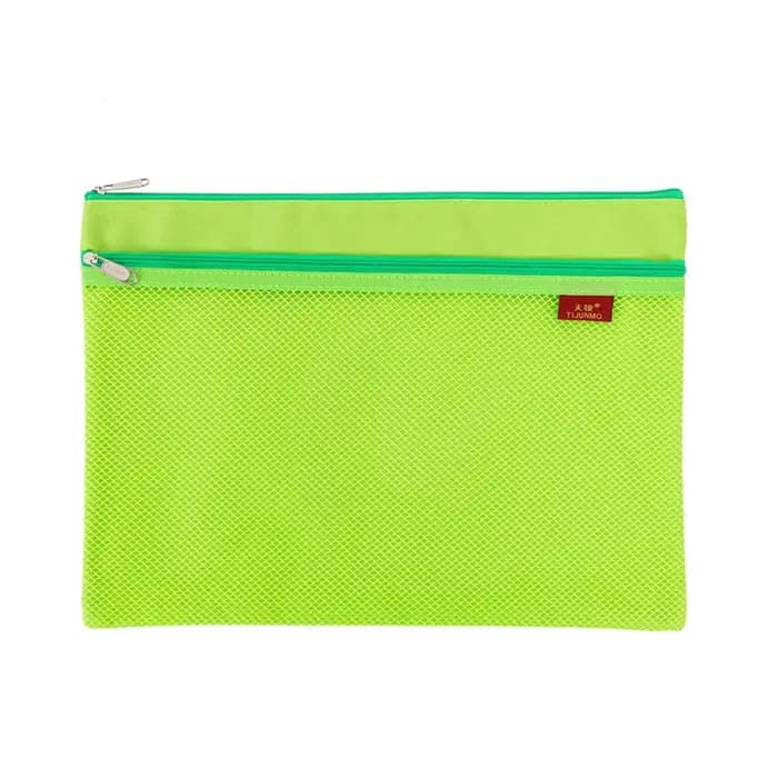 Portefeuille à fermeture éclair pour documents, sac à documents, dossier, stockage de documents, gril Oxford, accessoires d'évaluation universels, A4, 1PC
