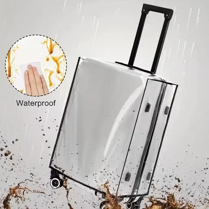 Housse de protection transparente et imperméable pour bagages