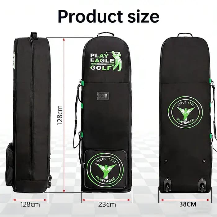 Sac de golf pour l'aviation avec roues silencieuses HKB02