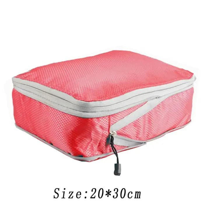 Cubes d'emballage à Compression de voyage, valise, ensemble d'organisateurs de bagages, sac de range