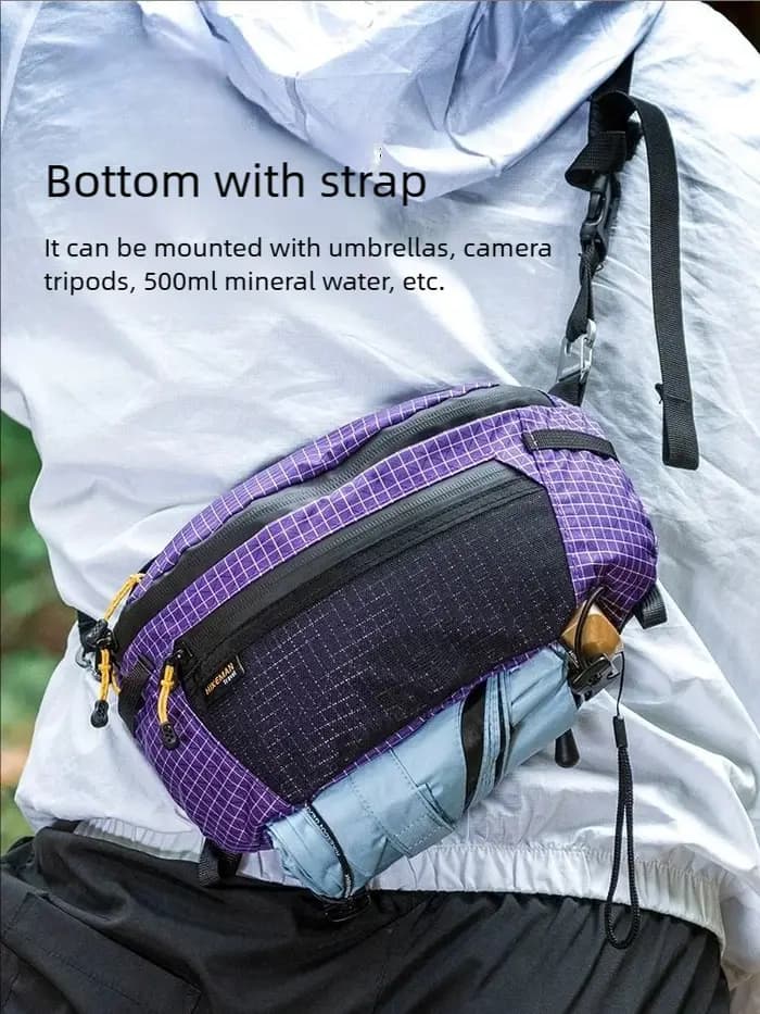 HIKEMAN sac de poitrine en plein air UHMWPE cyclisme sport sac à bandoulière randonnée voyage sac suspendu pour sac à dos Expansion améliorée V2.0