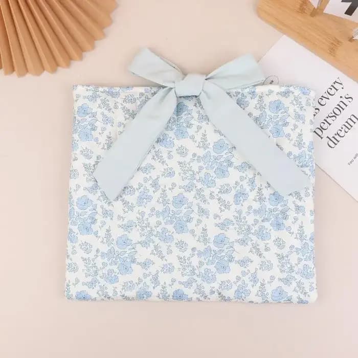 Trousse de maquillage en tissu à imprimé floral pour femme