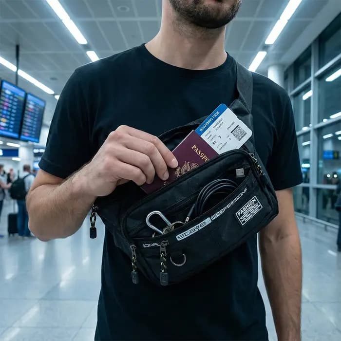 Sac à bandoulière Oxford de luxe pour homme