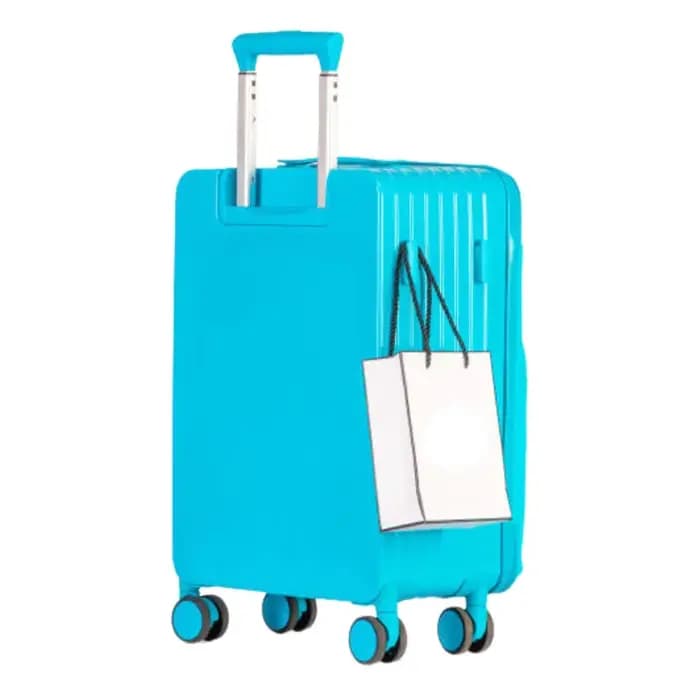 Bagage à main Oxford élégant 20 pouces et valise à enregistreuse 24 pouces, sac de voyage léger avec poche avant et verrouillage par mot de passe