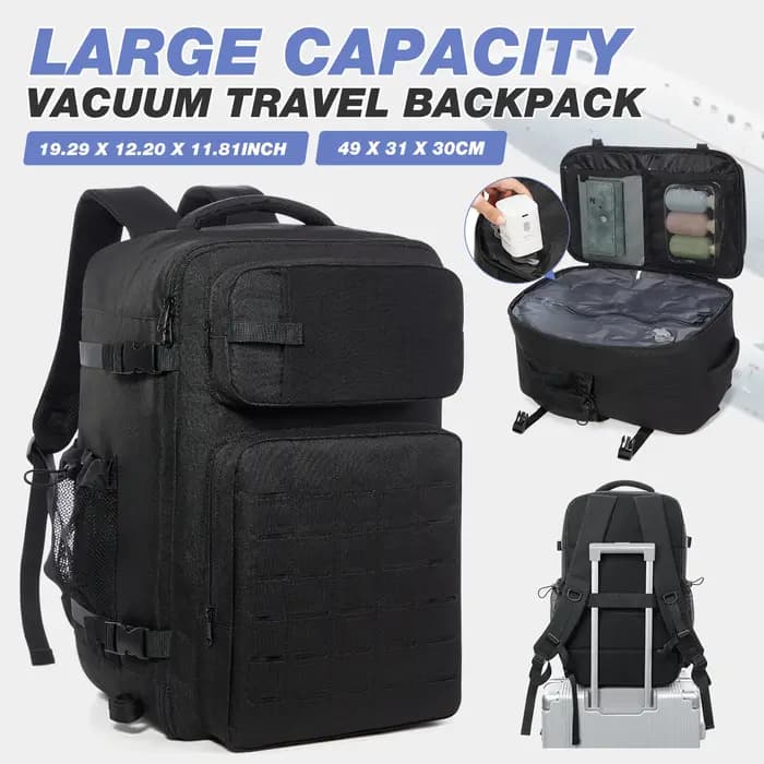 Sac à dos de randonnée à compression sous vide pour homme