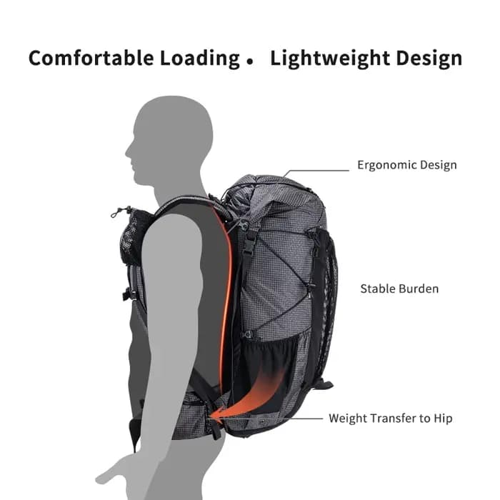 Natureifa-Sac à Dos Ultraléger avec Cadre pour Homme et Femme