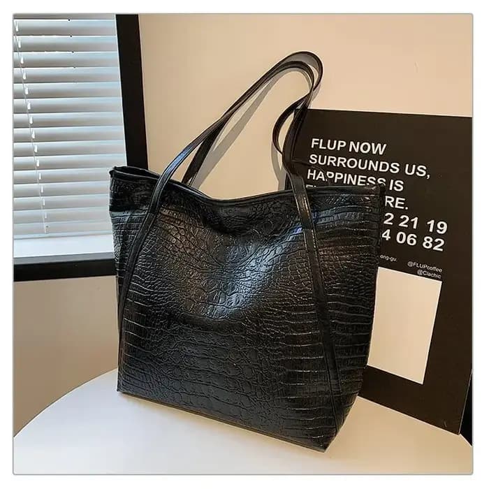 Sac fourre-tout à bandoulière pour femme en PU