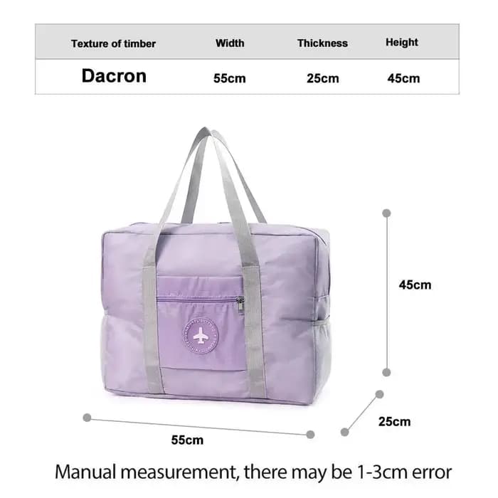 Sac de voyage pliable 1 pièce pour avion