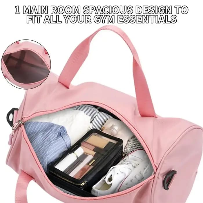 Nouveau Mini sac de sport grande capacité sacs à bandoulière imperméables léger couleur unie sac de Yoga pour les femmes