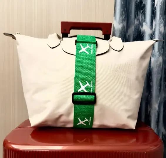 Sangle de fixation pour bagages en nylon imprimé motif avion