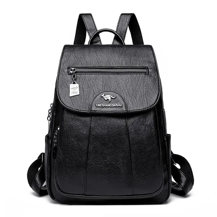 Sac à dos en cuir véritable souple pour femme, sac à dos de voyage décontracté pour femme, sacs d'éc