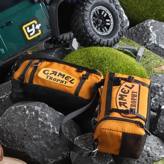 HooCrawler Mini Valise Simulée, Décoration Miniature, Sac de Voyage Sportif à l'Échelle pour Crawler RC 1/10 TRX4 SCX10 VS4-10 D90