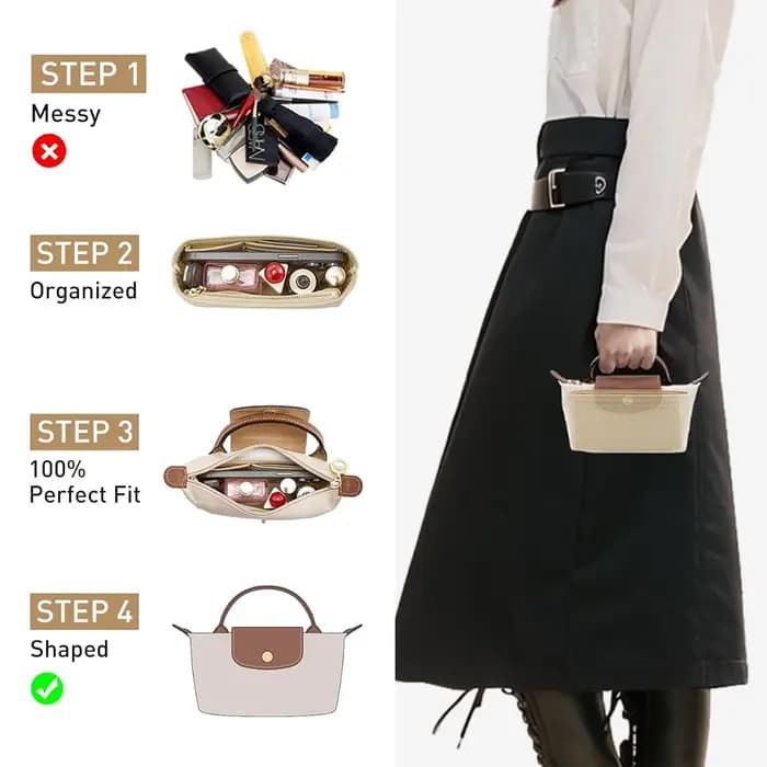 Organisateur de sac pour petit sac fourre-tout