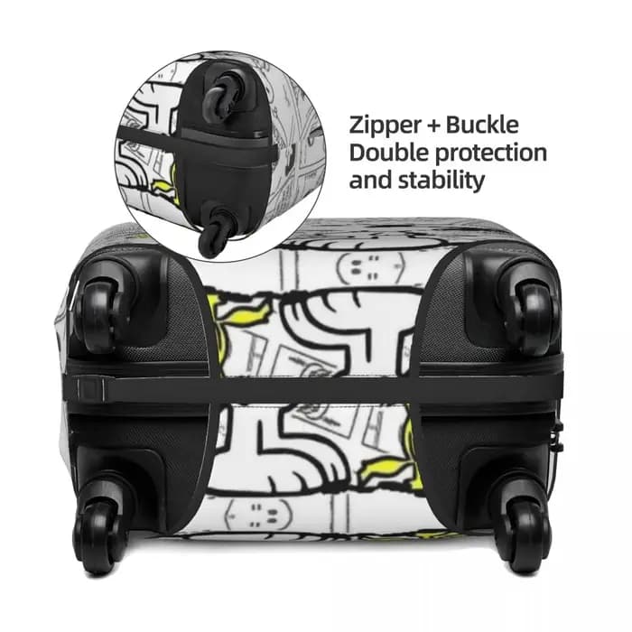 Housse de protection personnalisée pour valise S-Dog-Snoopyes