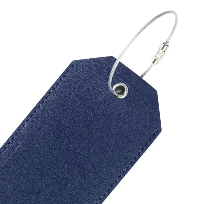 Femmes hommes étiquettes de bagages pour valises accessoires de voyage mode couleur unie en cuir PU valise sac étiquette