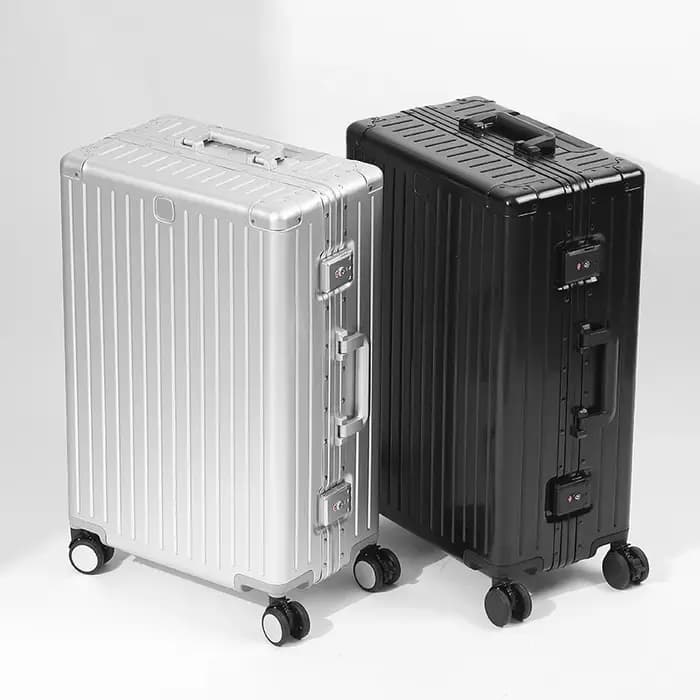 SUSHIMU 100% valise de voyage en alliage d'aluminium-magnésium bagage roulant 20/24/28 pouces chario