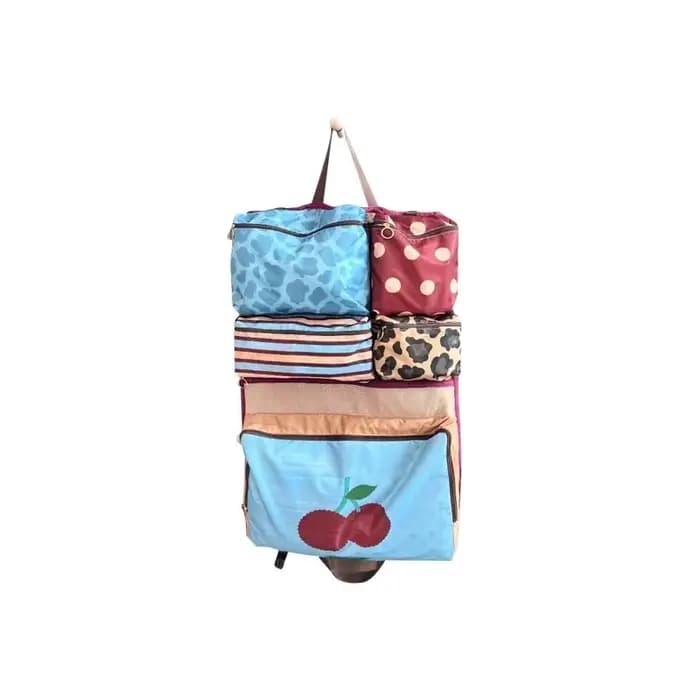 Sac de rangement pliable de voyage, sac organisateur portable anti-poussière à poignée, conçu pour l