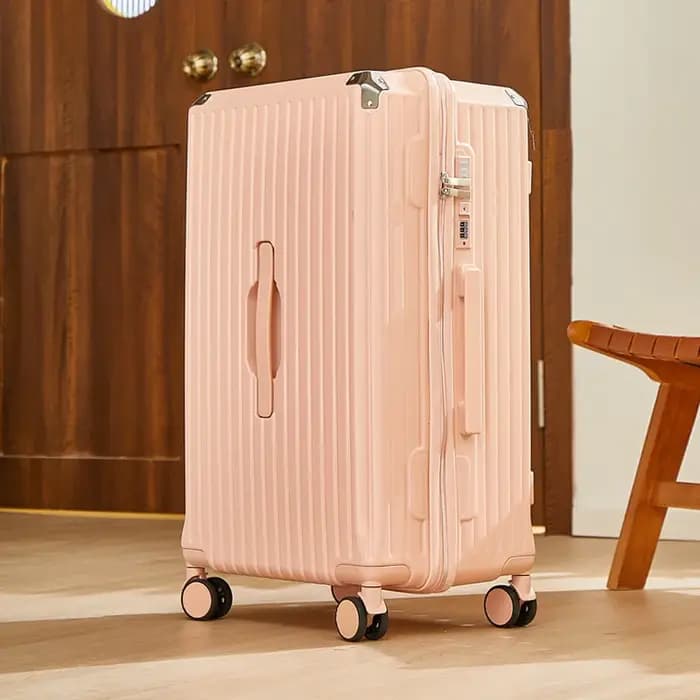 Bagage roulant de grande capacité de 20 à 26 pouces, avec porte-gobelet, sac de voyage, support de t