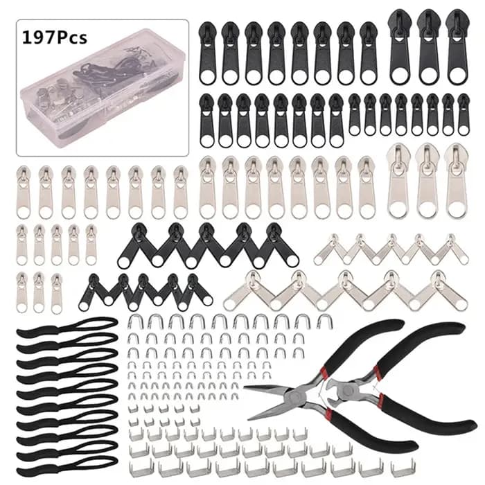 Kit de réparation de fermeture éclair 85 pièces/ensemble